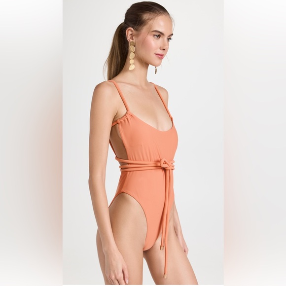 ANDREA IYAMAH | LIMA PEACH ONE PIECE SWIMSUIT, Size S *NWT* - Picture 3 of 11